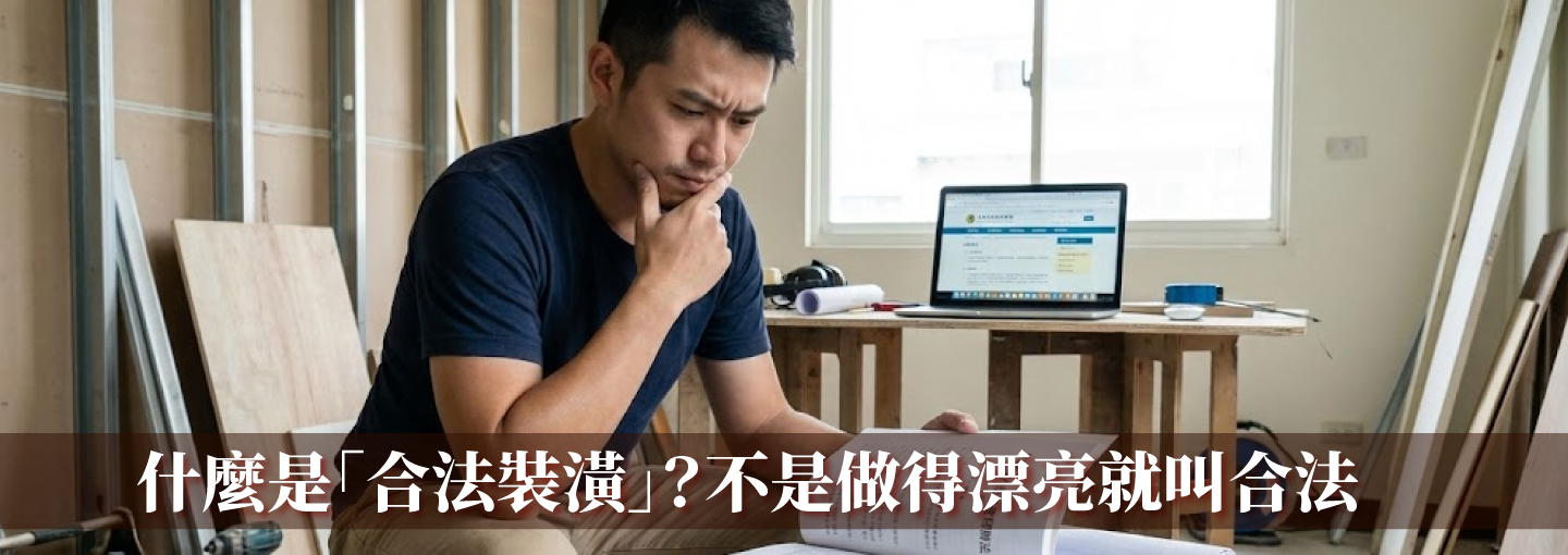 什麼是「合法裝潢」？