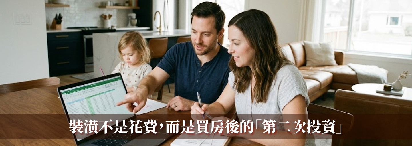 裝潢是買房後的第二次投資