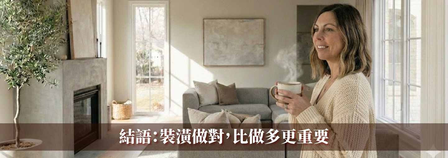 做對的裝潢更重要